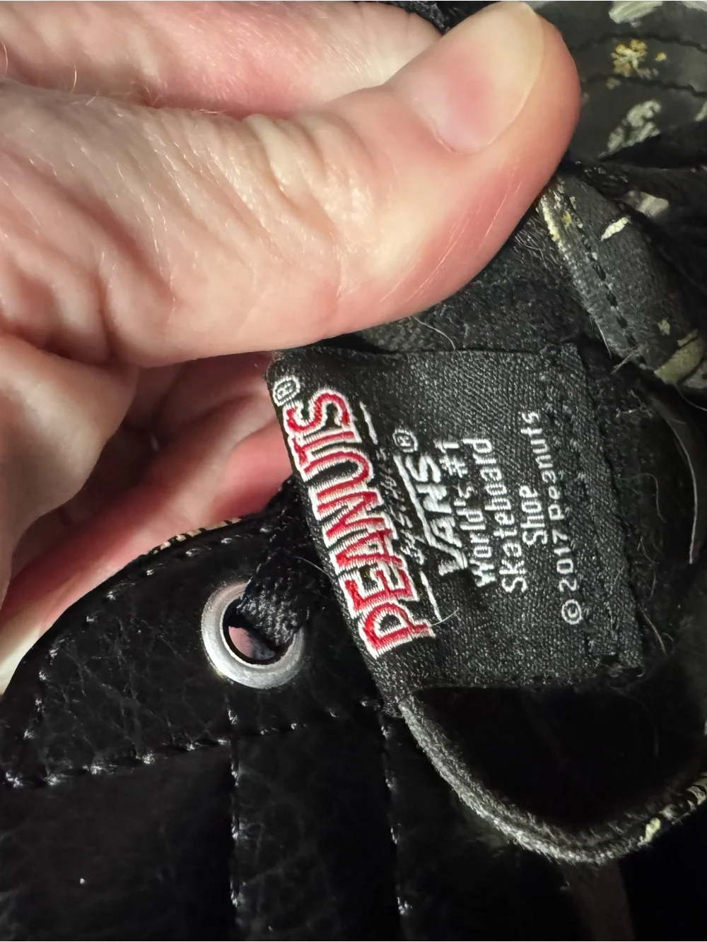 Vans Black Peanuts Branded High-Top Sneakers